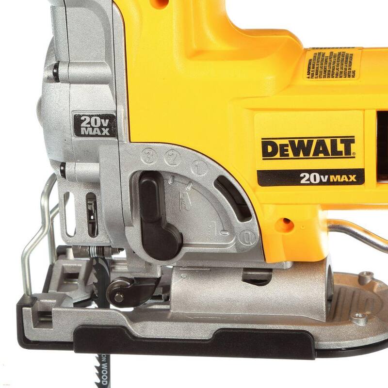 Sierra de calar inalámbrica DEWALT 20V MAX y (1) Batería de litio de primera calidad de 20V MAX 4.0Ah - DCS331BW204