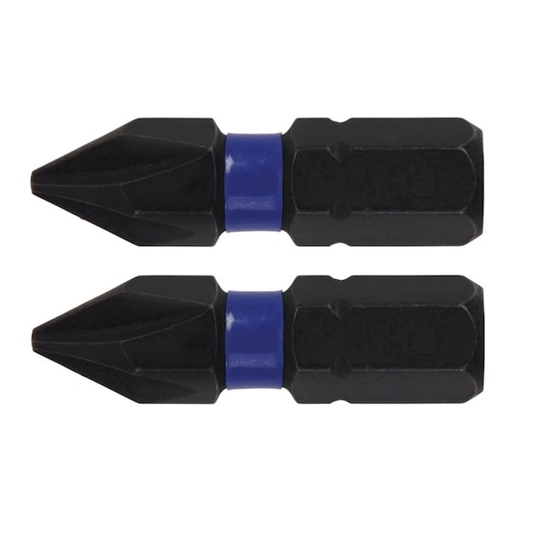 Irwin Impact Performance Series Phillips #1 X 1 in. L Insert Bit S2 Tool Steel 2 pc - IWAF31PH12