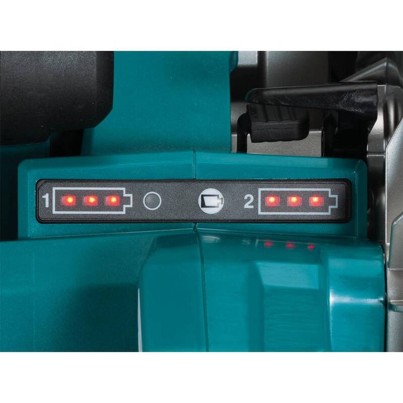 Sierra circular inalámbrica sin escobillas Makita 18V x2 LXT de iones de litio (36V) de 9-1/4 pulgadas con base compatible para riel guía (herramienta solamente) - XSH10Z