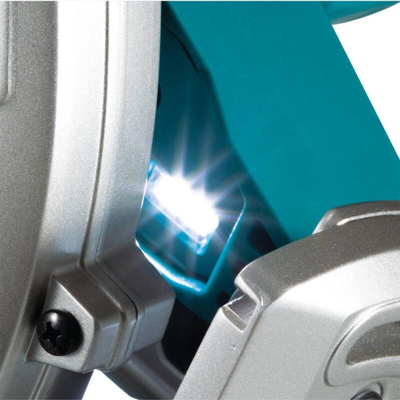 Sierra circular inalámbrica sin escobillas Makita 18V x2 LXT de iones de litio (36V) de 9-1/4 pulgadas con base compatible para riel guía (herramienta solamente) - XSH10Z