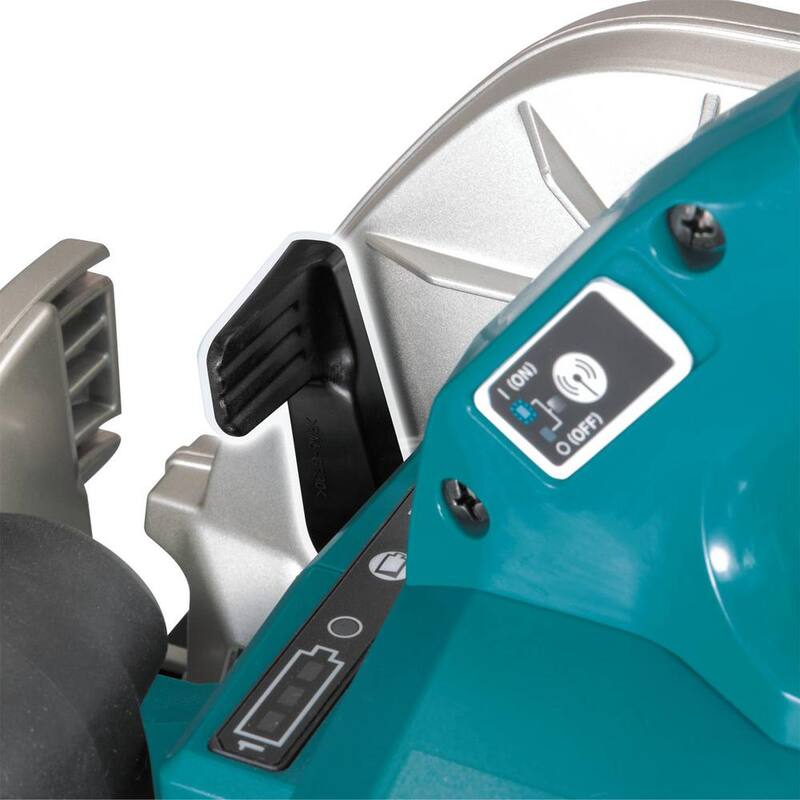 Sierra circular inalámbrica sin escobillas Makita 18V x2 LXT de iones de litio (36V) de 9-1/4 pulgadas con base compatible para riel guía (herramienta solamente) - XSH10Z