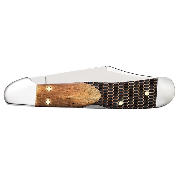 Case Cutlery 2023 Case Ford Gift Set Embellished Smooth Natural Bone Copperlock 61549L Ss Wooden Box - CAS-14324