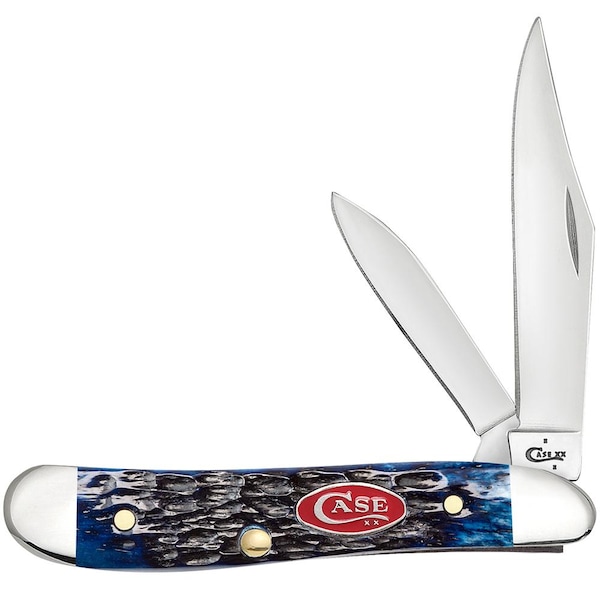 Case Cutlery 2023 Case Navy Blue Bone Rogers Jig Peanut 6220 Ss - CAS-07314