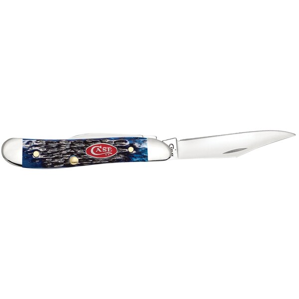 Case Cutlery 2023 Case Navy Blue Bone Rogers Jig Peanut 6220 Ss - CAS-07314