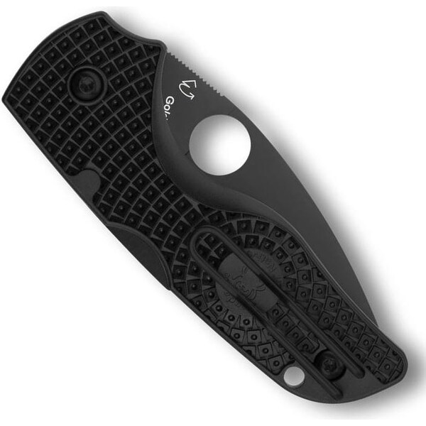 Spyderco 2024 Spyderco Reveal 14, Lil Native Black Lightweight Black Blade, Plain Edge - SPY-C230PBBK