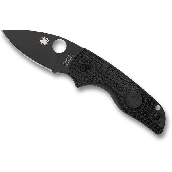 Spyderco 2024 Spyderco Reveal 14, Lil Native Black Lightweight Black Blade, Plain Edge - SPY-C230PBBK