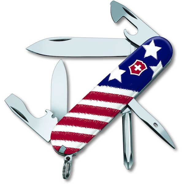 Swiss Army Brands 2023 Victorinox Tinker Animated American Flag With Wwp Logo - VIC-55526