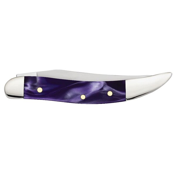 Case Cutlery 2023 Case Wicked Purple Kirinite Small Texas Toothpick 1010096 Ss - CAS-17333