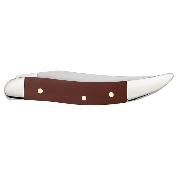 Case Cutlery 2023 Case Brown Synthetic Smooth Small Texas Toothpick 410096 Ss - CAS-11795