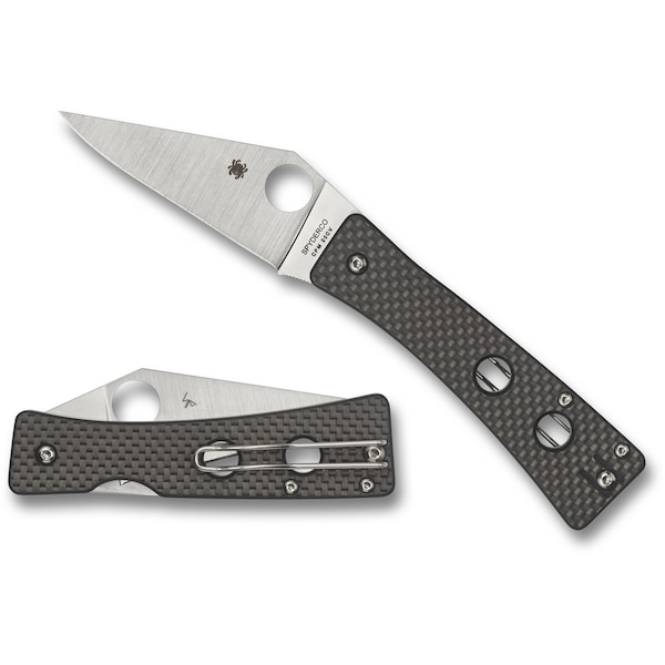 Spyderco 2023 Spyderco, Reveal V4, Watu, G-10/Carbon Fiber Overlay, Plain Edge - SPY-C251CFP
