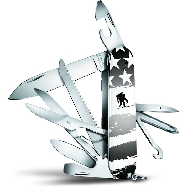 Swiss Army Brands 2023 Victorinox Fieldmaster American Flag Grey With Wwp Logo - VIC-55528