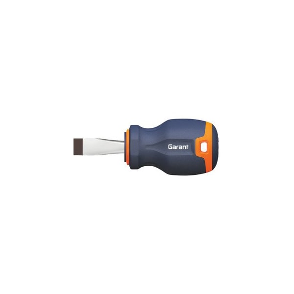 Garant Screwdriver for slot-head- short- with 2-component Haptoprene handle- Blade width b: 8mm - 664122 8