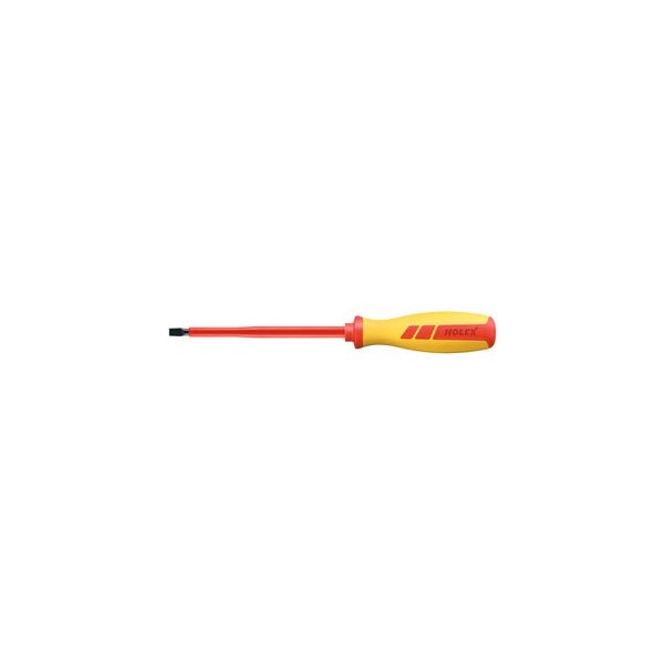 Holex Electrician's screwdriver for slot-head fully insulated- Blade width b: 6-5mm - 663301 6,5