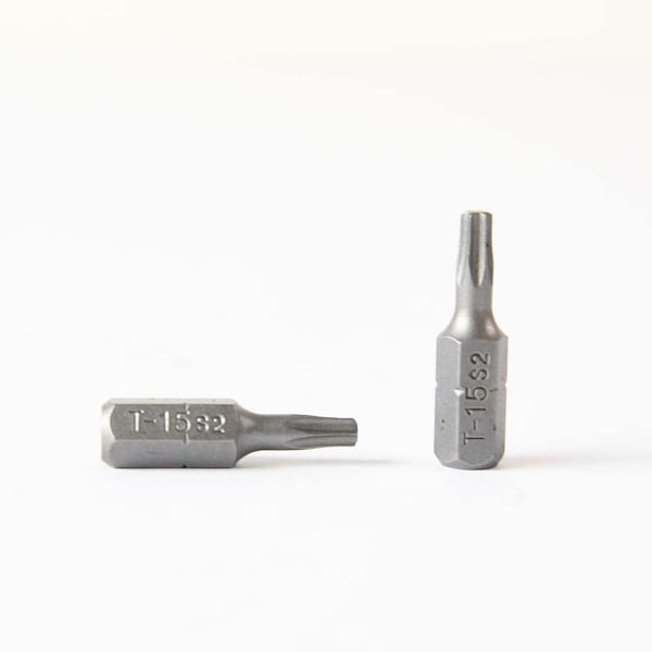 Superior Steel T15 Single End Torx Screwdriver Bits - 1 Inch Long, PK 10 - BT115-10PK