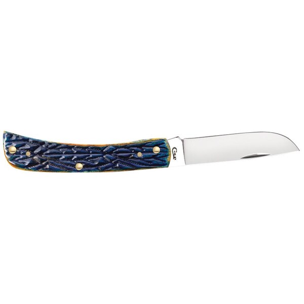 Case Cutlery 2023 Case Burnt Purple Bone Tribal Jig Sod Buster Jr 6137 Ss - CAS-61806