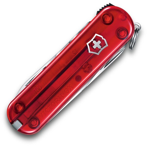 Swiss Army Brands 2024 Victorinox 0.6463.Tus1 Nail Clip 580, Ruby, Blister - VIC-0.6463.T-X1