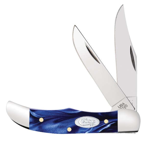 Case Cutlery 2023 Case Blue Pearl Kirinite Pocket Hunter 102165 Ss - CAS-23439