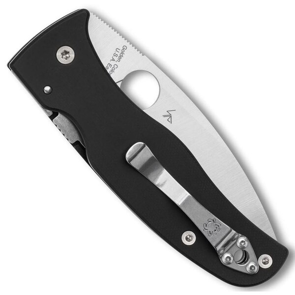 Spyderco 2024 Spyderco Reveal 14, Bodacious Black G-10, Serrated Edge - SPY-C263GS
