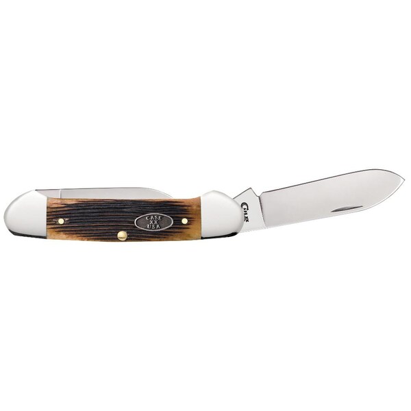 Case Cutlery 2023 Case Antique Bone Barnboard Jig Canoe 62131 Ss - CAS-25156