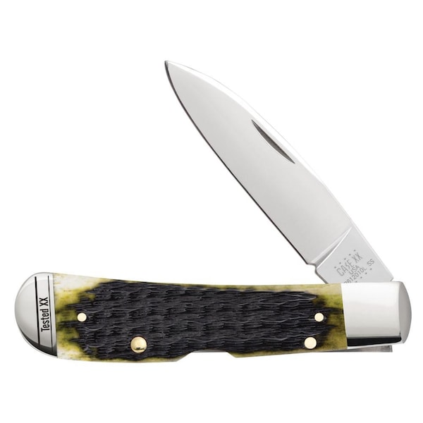 Case Cutlery 2023 Case Olive Green Bone Russell Jig Tribal Lock Tb612010L Ss - CAS-13282