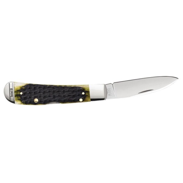 Case Cutlery 2023 Case Olive Green Bone Russell Jig Tribal Lock Tb612010L Ss - CAS-13282