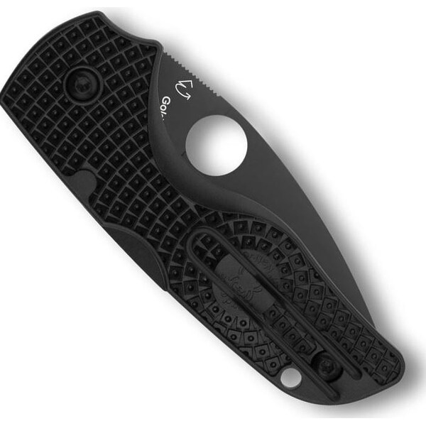 Spyderco 2024 Spyderco Reveal 14, Lil Native Black Lightweight Black Blade, Serrated Edge - SPY-C230SBBK