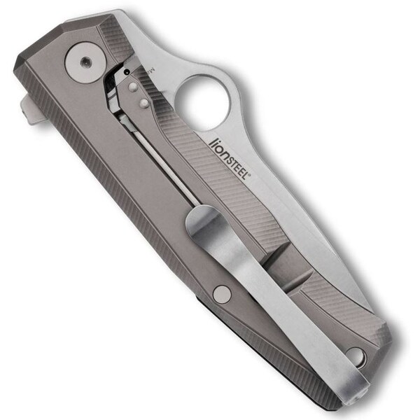 Spyderco 2023N Spyderco Reveal 14, Spymyto Micarta/ Titanium M398 Flash Batch, Plain Edge - SPY-C265MTIP