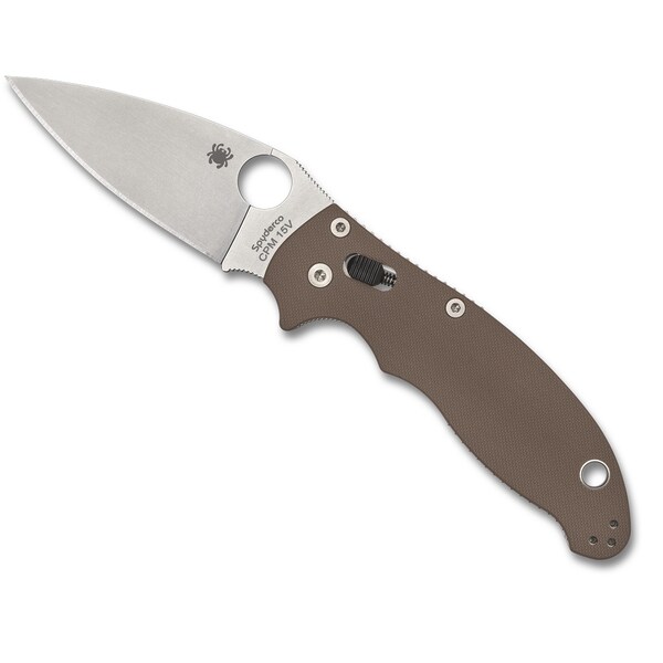 Spyderco 2023 Spyderco, Reveal 11, Manix 2 Brown G-10 Cpm 15V Sprint Run - SPY-C101GPBN15V2