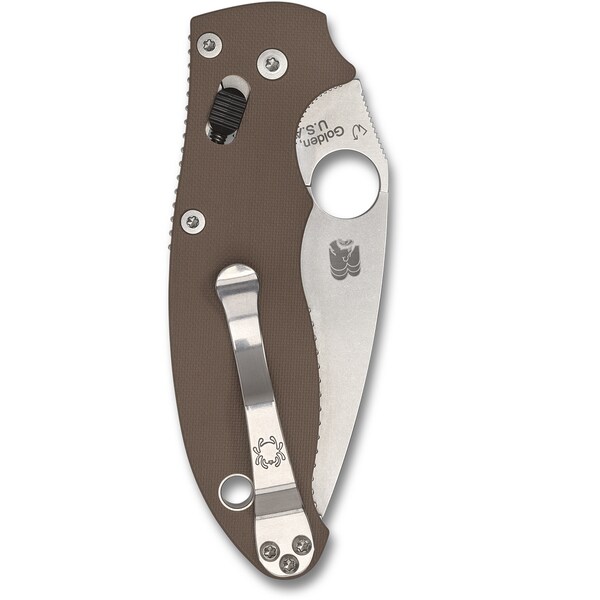 Spyderco 2023 Spyderco, Reveal 11, Manix 2 Brown G-10 Cpm 15V Sprint Run - SPY-C101GPBN15V2