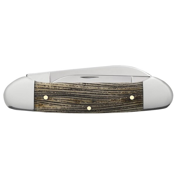Case Cutlery John Wayne Gift Set Embellished Smooth Natural Bone Canoe 62131 Ss - CAS-10706