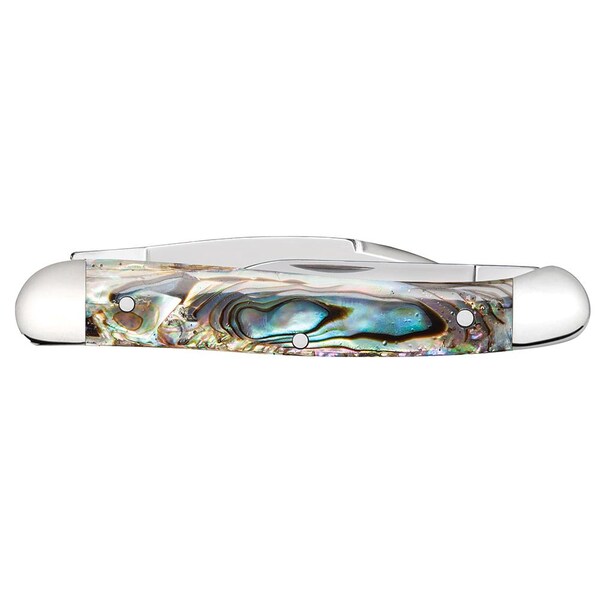 Case Cutlery 2023 Case Smooth Abalone Mini Copperhead 82109W Ss Velvet Box - CAS-12013