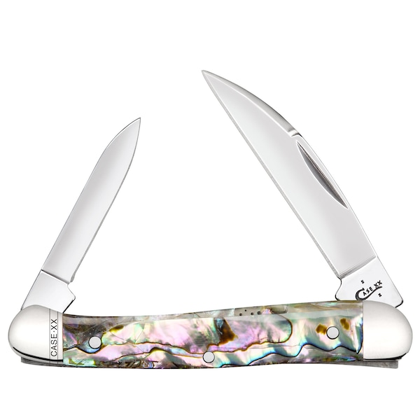 Case Cutlery 2023 Case Smooth Abalone Mini Copperhead 82109W Ss Velvet Box - CAS-12013