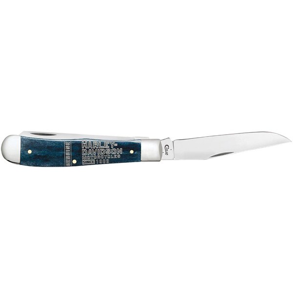 Case Cutlery 2023 Case Trapper 6254 Ss Smooth Mediterranean Blue Bone - CAS-52208