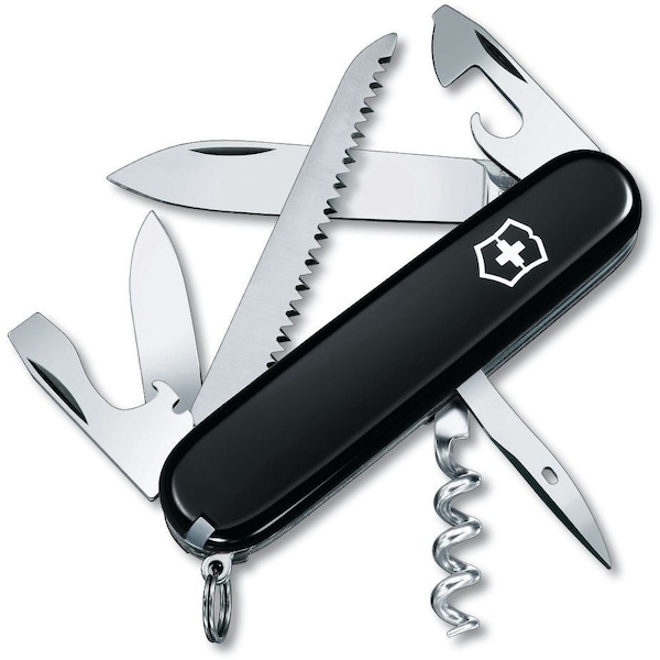 Swiss Army Brands 2024 Victorinox 56303 Camper, Black, Blister - VIC-1.3613.3R-X2