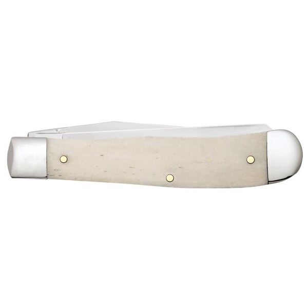 Case Cutlery Sportsman Series Embellished Smooth Natural Bone Trapper 6254 Ss Gift Tin Trophy Whitetail - CAS-60575