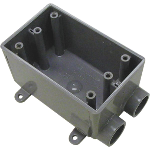 Abb Electrical Box, 18 cu in, Outlet Box Type, 1 Gang, PVC - E982EFNCTN