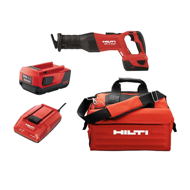 Hilti SR6 - Kit de sierra reciproca inalámbrica y sin escobillas de litio de 22 voltios - 3497781