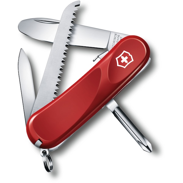 Swiss Army Brands 2024 Victorinox 2.4213.Skeus1 Junior 9, Red, Blister - VIC-2.4213.SKE-X1