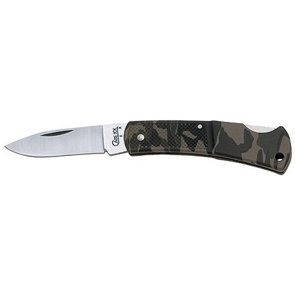 Case Cutlery 2023 Case Camo Case Caliber Lightweight Synthetic Lockback Lt1225L Ss As-Ground Blade Clam Shell - CAS-00643