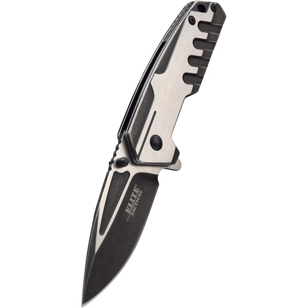 Master Cutlery 2018 Master Assist Fldr, 3In 2 Tone Bld, 2 Tone Ss Hndl, W/ Pc - MAS-ET-A1009