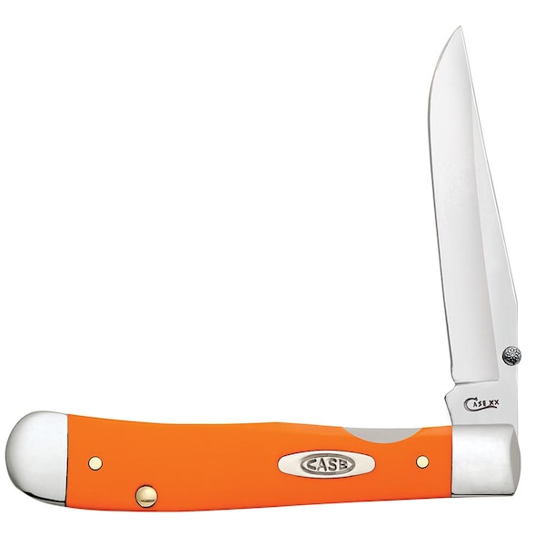 Case Cutlery 2023 Case Smooth Orange Synthetic Kickstart Trapperlock 4154Ac Ss W/Pocket Clip - CAS-80511