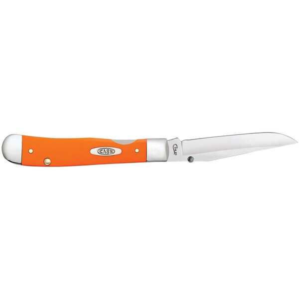 Case Cutlery 2023 Case Smooth Orange Synthetic Kickstart Trapperlock 4154Ac Ss W/Pocket Clip - CAS-80511