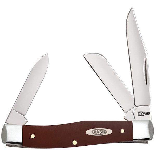 Case Cutlery 2023 Case Brown Synthetic Smooth Medium Stockman 43032 Ss - CAS-11791