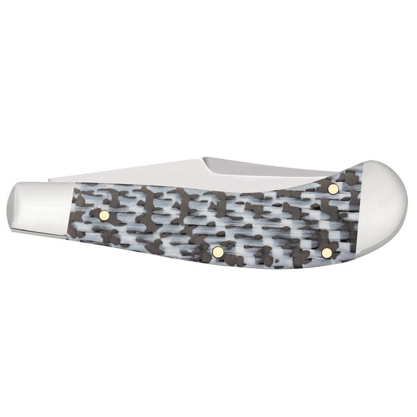 Case Cutlery 2023 Case Black And White Fiber Weave Saddlehorn Tb102110 Ss - CAS-38929