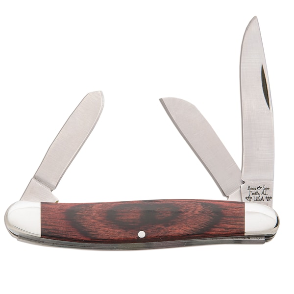 Bear & Sons Cutlery 2023 Bear 3 1/4' Rosewood Midsize Stockman - BEA-218R