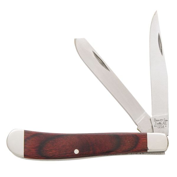 Bear & Sons Cutlery 2023 Bear 3 7/8' Rosewood Slimline Trapper - BEA-2248R