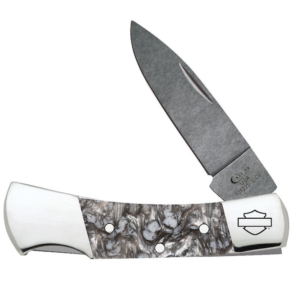 Case Cutlery 2023 Case Lockback 101225L Cv Black Smoke Kirinite - CAS-52211