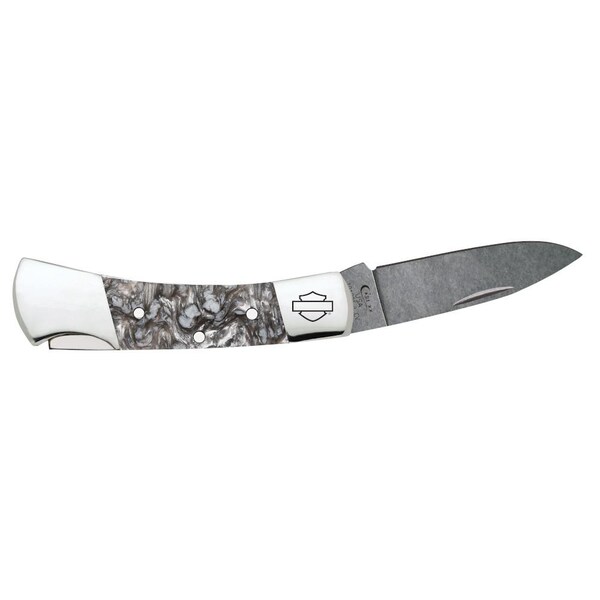 Case Cutlery 2023 Case Lockback 101225L Cv Black Smoke Kirinite - CAS-52211