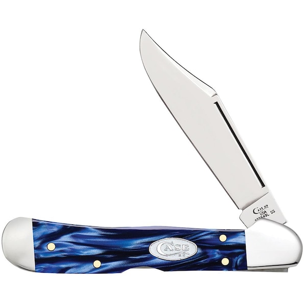 Case Cutlery 2023 Case Blue Pearl Kirinite Copperlock 101549L Ss - CAS-23438