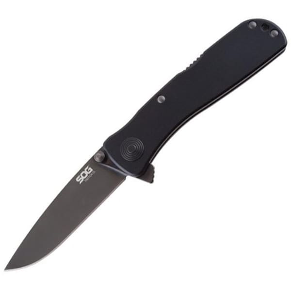 Sog 2.65 in. Straight Edge Twitch II Folding Knife, Black - SOG-TWI12-CP